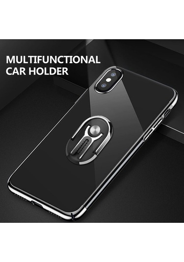 Pazly Araba Telefon Tutucu Parmak Yüzükleri Standı Havalandırma Klipsi Kırmızı