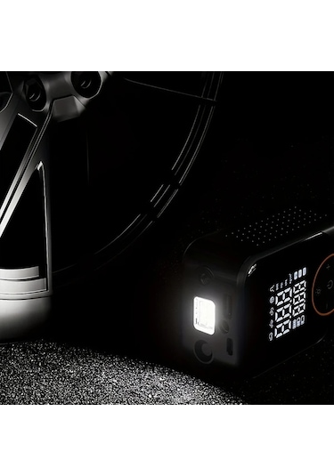 Primepickings Portable Wireless Inflator Taşınabilir Kablosuz Dijital Basınç Göstergeli Usb Şarjlı Araç Bisiklet Için Hava Kompresörü