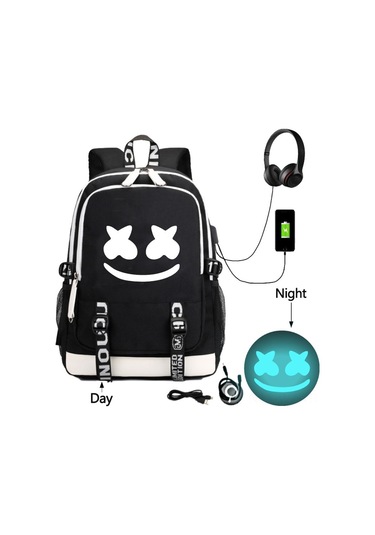 Wezone Marshmello Sırt Çantası, Elektronik Müzik Tasarımı, Dayanıklı Ve Şık, Ofis İçin Mükemmel Çözüm Çok Renkli