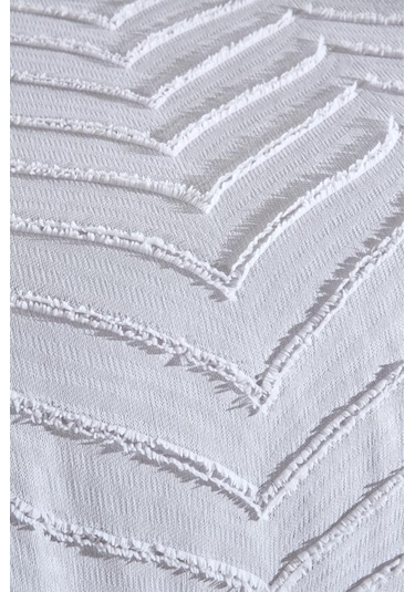 Çeyiz Diyarı Sementina 2 Parça Tek Kişilik Pike Takımı Gri Gri