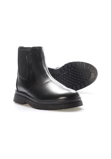 Hakiki Deri Kürklü Erkek Klasik Bot 209kma241 Siyah