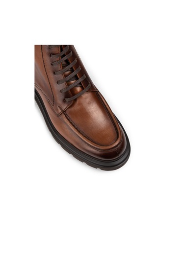 Deery Hakiki Deri Taba Rengi Fermuarlı Erkek Bot - 01979mtbae01 Taba