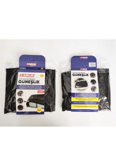 2 Adet Oto Yan Cam Perdesi Güneşlik Lastikli