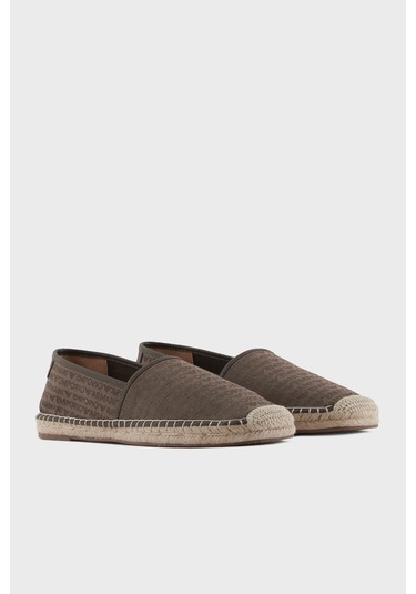 Emporio Armani Erkek Espadril X4s030 Xr338 U582 Koyu Kahve Koyu Kahverengi