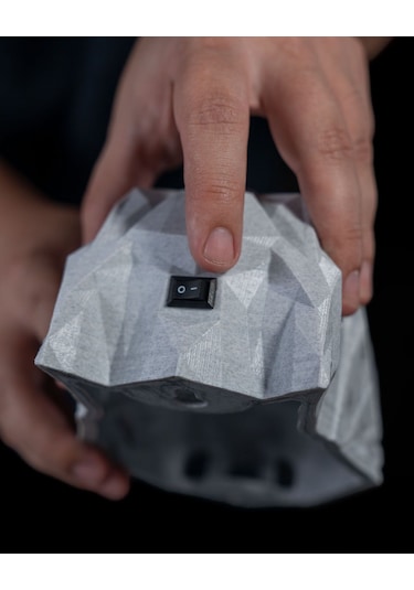 Dekoratif Baykuş Gece Lambası Beyaz