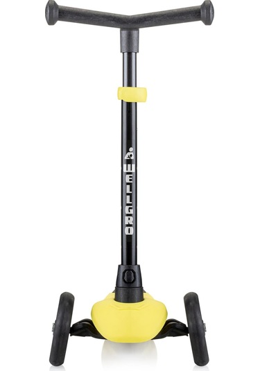 Wellgro Turbo 3 Tekerli Yükseklik Ayarlı Scooter, Sarı Sarı