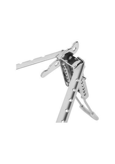 Jzcat Katlanabilir Gaz Sobası,pot Raf Braketi Teneke Kutu Beyaz Altın - Gümüş