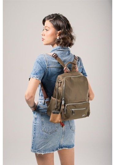 Ççs Kadın 18026 Sırt Ve Omuz Çantası Yeşil