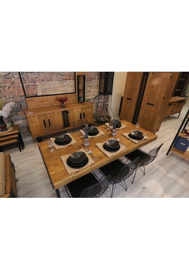 Ntconcept Ntconcept Masif Ağaç Mutfak Masası Takımı (437781110)