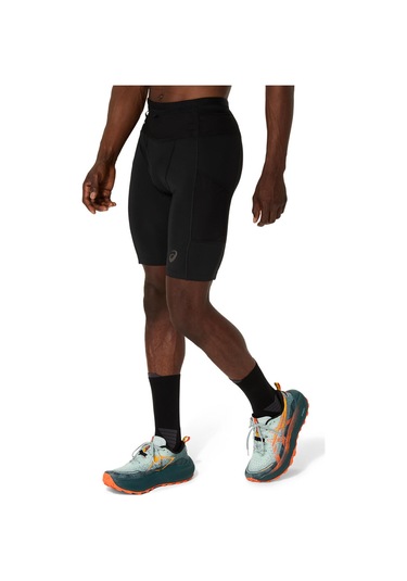 Asics Fujıtraıl Elıte Sprınter Erkek Siyah Beyaz Tayt 2011d267-001 Siyah Beyaz