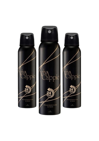 Viva Cappio Classic Kadın Sprey Deodorant 150 ML x 3