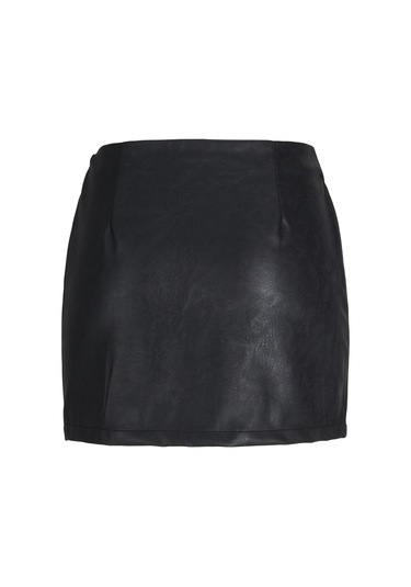 Kadin Suni Deri Etek - Sif - 12278940 Black