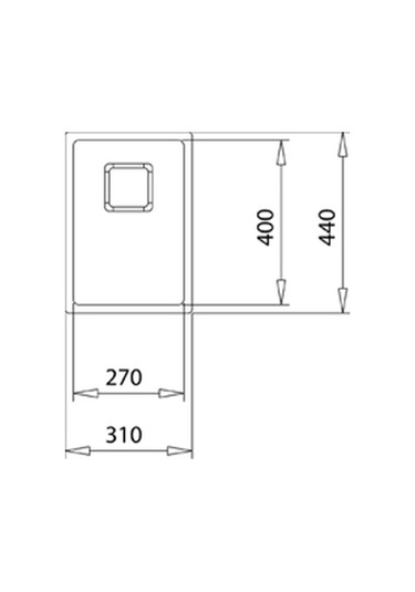 Teka Fle x linea Rs15 2B 27.40 Tek Hazneli Tezgahüstü/Tezgahasıfır (Flush) Tezgahaltı Paslanmaz Çelik Eviye - 115000016