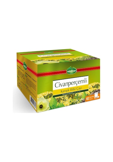 Mindivan Civanperçemli Karışık Bitki Süzen Poşet Çay 40 x 1.5 G