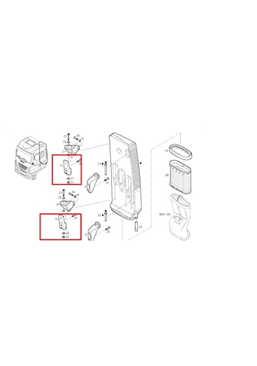 Iveco Eurocargo Hava Filire Baca Braket