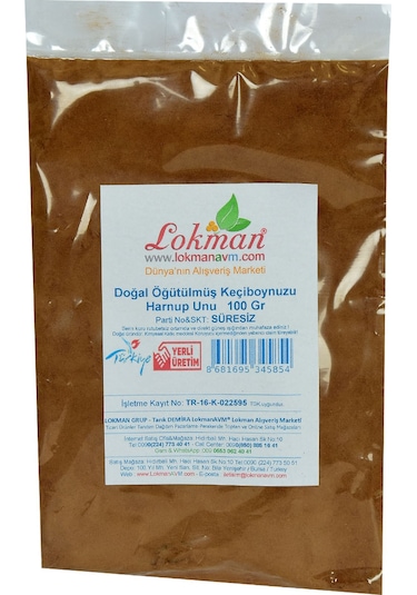 Lokman Avm Doğal Öğütülmüş Keçiboynuzu Harnup Unu 100 G