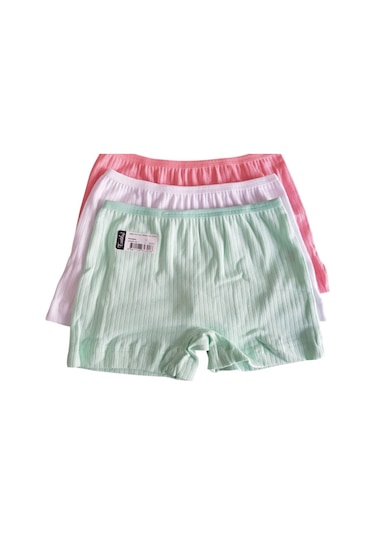 Tutku 0853 Kız Çocuk Pandora Şort 6'lı Paket Kombin Çok Renkli