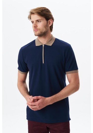 Arma Erkek Regular Fit Basic % 100 Pamuk Pike Fermuarlı Polo Yaka Tişört Y29374354302 Lacivert Arma Erkek Regular Fit Basic % 100 Pamuk Pike Fermuarlı Polo Yaka Tişört Y29374354302 Lacivert