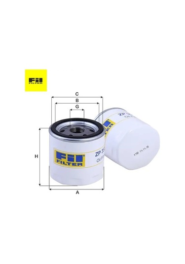 Yağ Filtresi Doblo-bravo 1.9jtd. Fil Filter 46805832/ W714/ 4/ Ls297 Zp3553