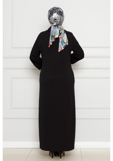 Cırt Cırtlı Oysho Elbise-siyah-4482 Siyah