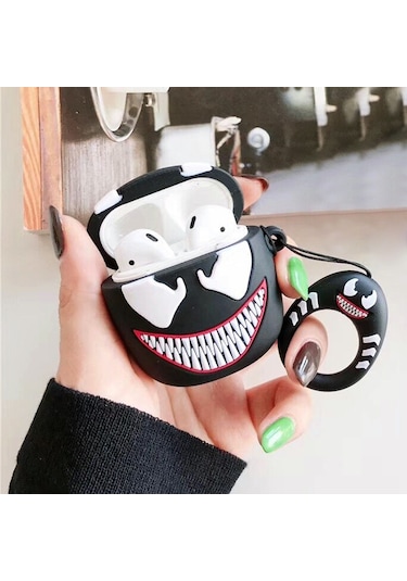 Microsonic AirPods 1. Nesil / 2. Nesil Kılıf Cartoon Figürlü Silikon Venom