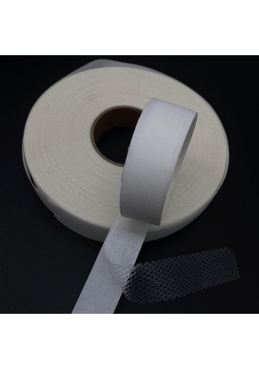 Pazly 20mm Beyaz Çift Taraflı Tela Yapışkanlı Kumaş Ütü Bant Dıy Dikiş Aksesuarları 10m 3 Adet Set