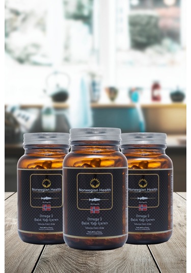 Norwegian Health Omega 3 1000 MG Somon&Morina Balık Yağı 3 x 60 Kapsül﻿﻿