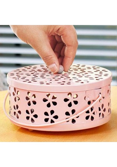 Wondernest Tutucu Tütsü Siyah Sivrisinek Kovucu Kutu Kapaklı Kamp İçin Ev Demir Bobin Aromalı - Td Çok Renkli