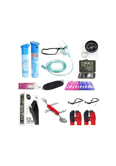 Deprem Çantası 182 Parça Tam Kapsamlı Uzman Acil Durum Çantası