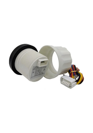 KUS Yakıt Göstergesi Beyaz 0–190 Ohm 12/24V 52 MM