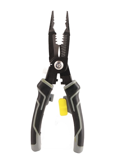 Honmex Gri Elektrikçi Pense - Yüksek Hassasiyetli Bıçaklı, Tel Soyucu, Kesici Ve Presleye Multifonksiyonel Araç