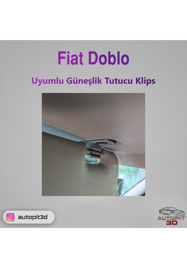 Fiat Doblo Uyumlu Güneşlik Tutucu Klips Kanca