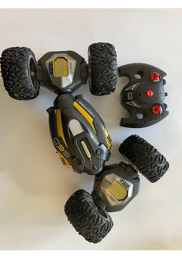 Ctoys Işıklı Sesli Uzaktan Kumandalı 360 Derece Dönebilen Araç Siyah