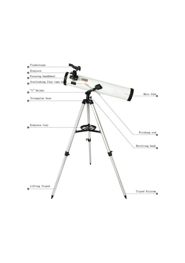 Teleskop-Nikula 76x700 Profesyonel Uzay Aynalı Teleskopu