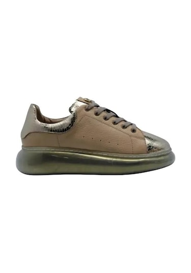 Poletto Hakiki Deri Sıyah Sneaker Düz 777 01-998 Siyah