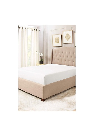 Lastikli Pamuklu Ranforce Dokuma Kumaş Çarşaf Beyaz