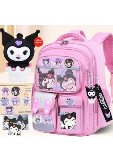 Zyzqstore Kız Omurga Yükü Azaltıcı Çocuk Omuz Çantası, İlkokul/organokul, Büyük Kapasiteli Sırt Çantası Y257 K3yfvv Pembe Pembe