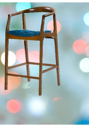 Zus703 Tam Kolçak Kayın Torna Retro Bambu Iskelet Parlak Ceviz I Lacivert