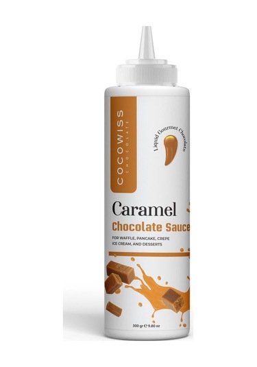 Cocowiss Chocolate Karamel Aromalı Waffle Çikolata Sos 300 G