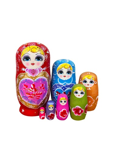 Rus Matruşka Bebeği 10 Katlı 15 Katlı Ahşap Boyalı El İşi Çocuk Ahşap Oyuncak Seyahat Etkinliği Hatıra Hediyesi 10 Katlı 21 Cm Yükseklik
