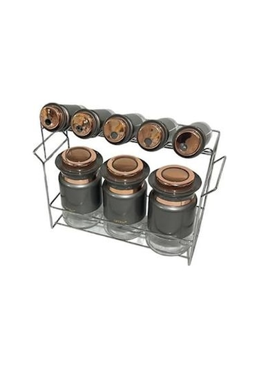 Arow 8'li Baharat Takımı Gri DC.TR-3759 Gri