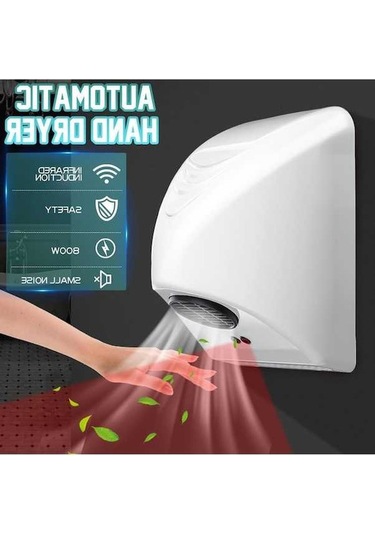 Bloomnest Lebıhmurah Bf1151 800w Otomatik Kızılötesi Sensörlü Ticari El Kurutma Makinesi Ev Otel Banyo- Beyaz