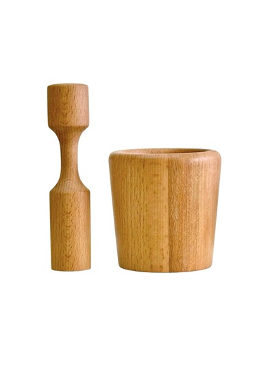 Kaf Ahşap Kayın Havan / Defne