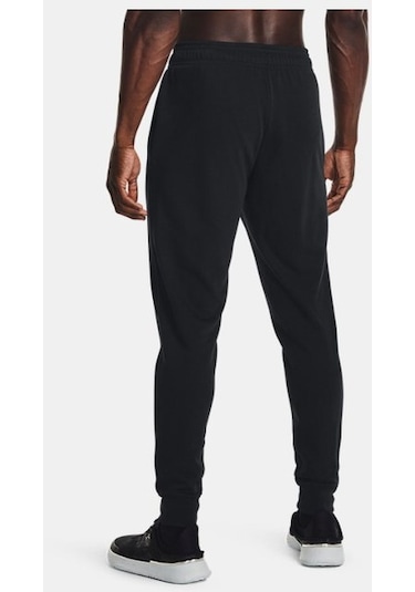 Under Armour UA Rival Terry Erkek Eşofman Altı 1380843-001 Siyah - Beyaz