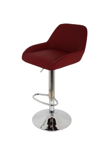 Bürocci Texas Bar Taburesi - Kahverengi Deri - 9506S0121 Çok Renkli