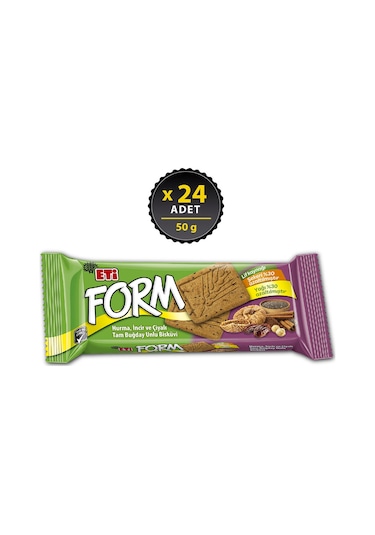 Eti Form Hurma, İncir Ve Çiyalı Bisküvi 24 x 50 G