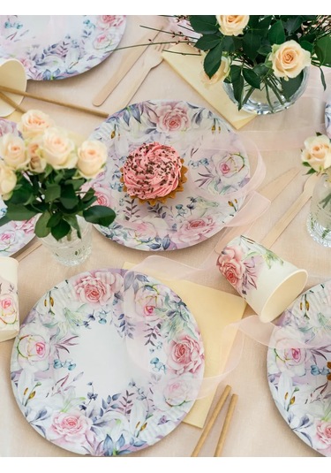 Albeta 20 Kişilik Düğün Kutlaması İçin Tek Kullanımlık Tabak S 258021206 100 adet