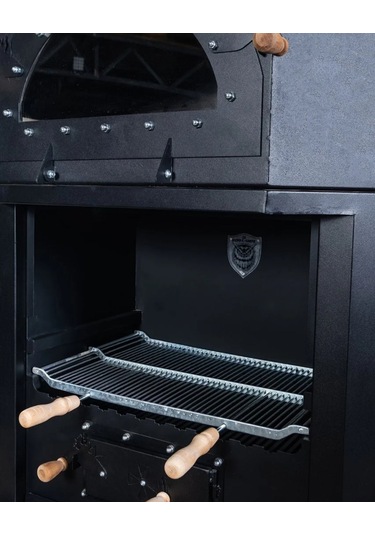 Zs Hermanos Granit Evyeli Avangarde Köşe Fırınlı Barbekü Siyah - Kahverengi