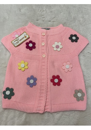 Patyalı Örme Yelek Somon