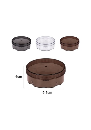 Dancemonkey 2 Adet Çelik Yuvarlak Duvara Monte Baharat Kavanozu Siyah